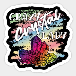 Crazy Crystal Lady Sticker